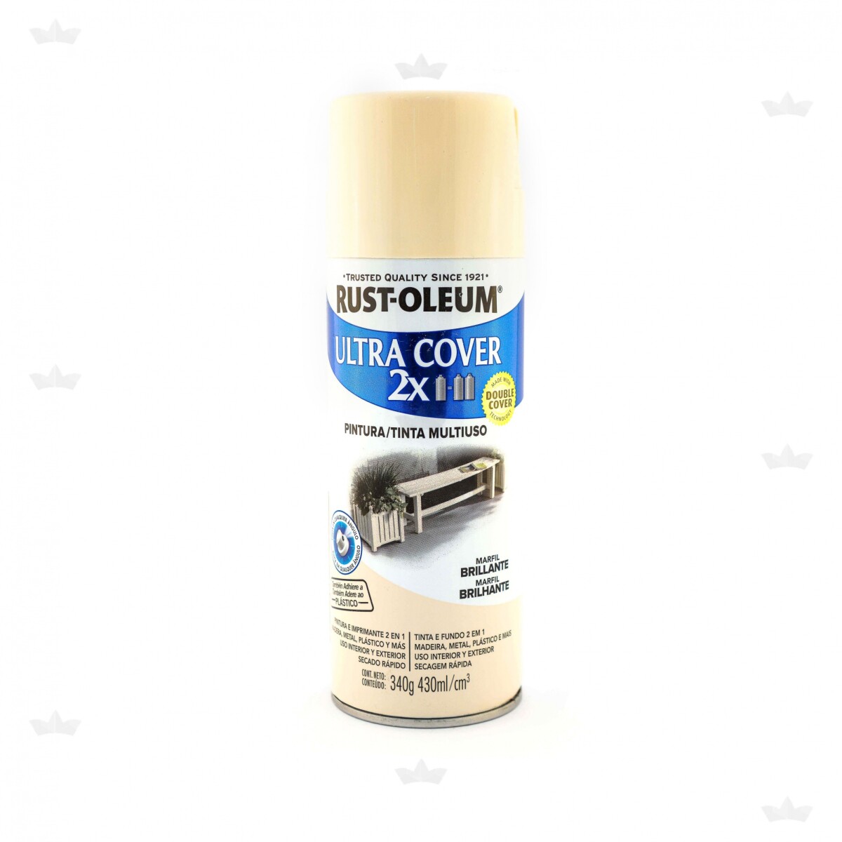 AEROSOL ULTRA COVER 2X MARFIL BRILLANTE- 340 GR. 