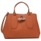 Longchamp -Cartera de cuero con gran capacidad, Roseau Terracota