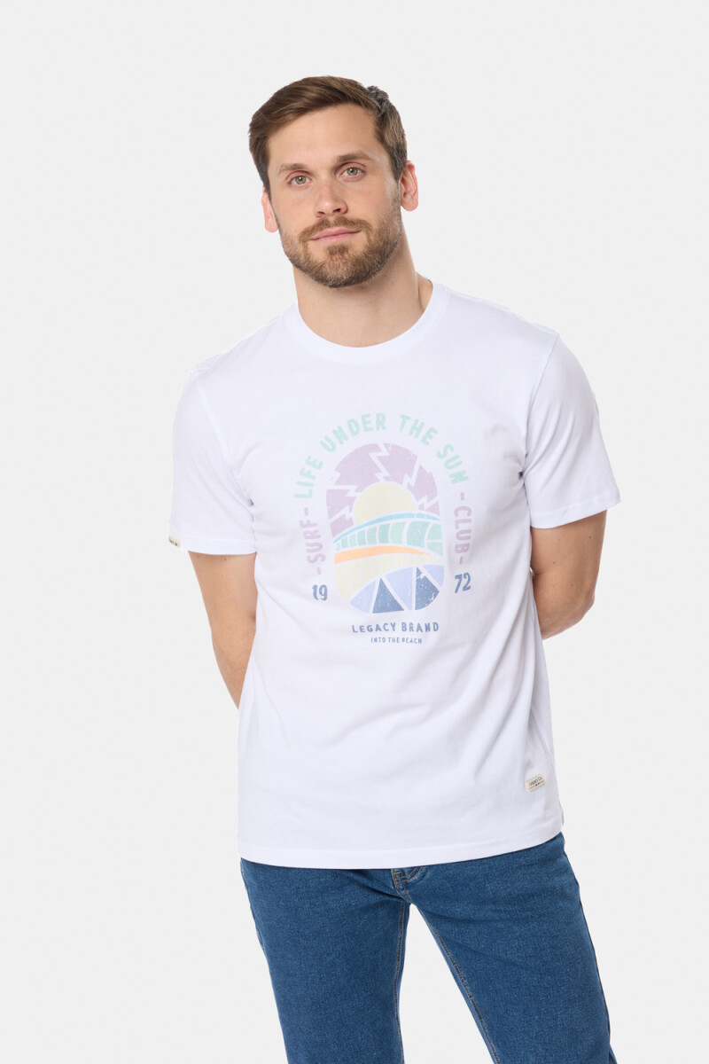 REMERA ESTAMPADA - Blanco 