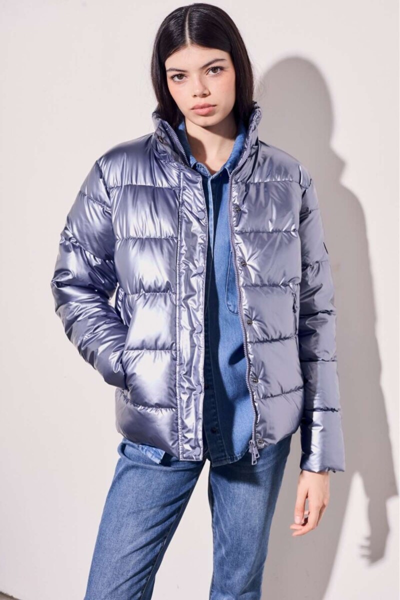Campera Engomada Water Repellent - Celeste 