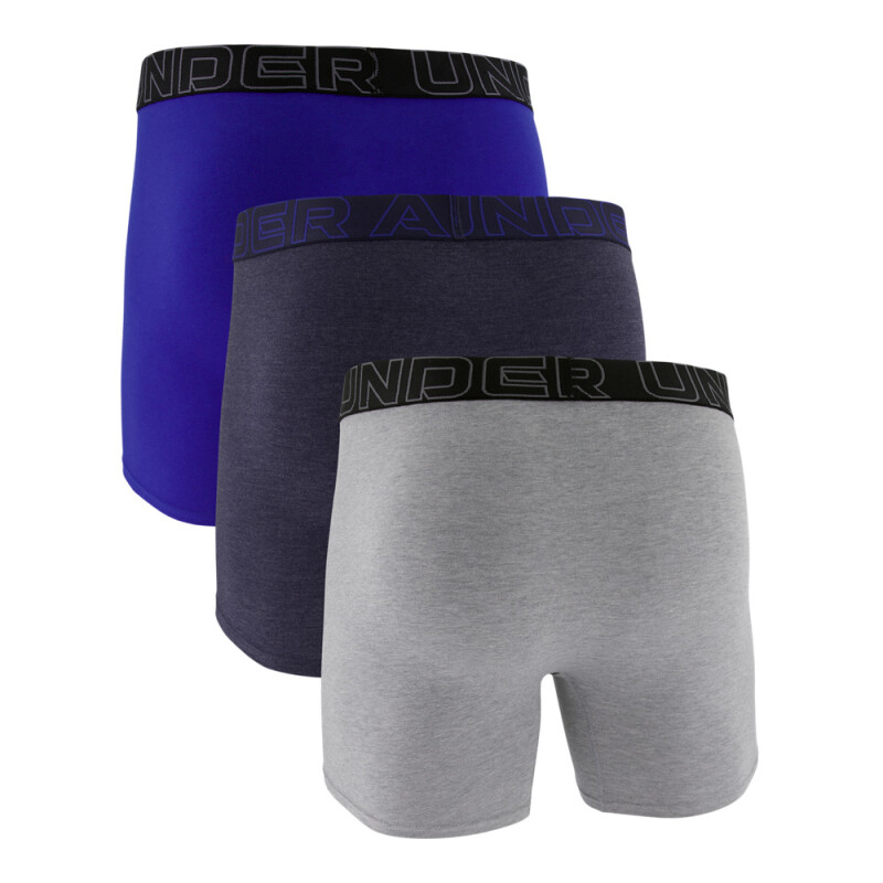 UA PERFORMANCE COTTON - SOLID 6 IN 3PK - BLU BLU-410