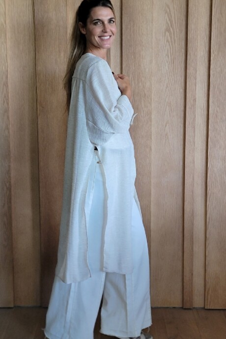 Kimono Ola Lino Beige