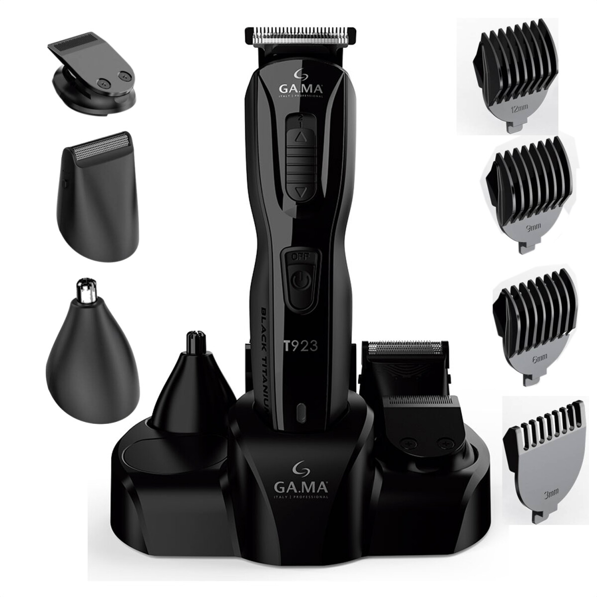 Cortapelos Clipper Gama T923 Con Accesorios Inalambrico - CORTAPELO GAMA TITANIUM T923 BAT 