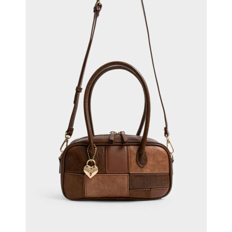 Cartera Bowling Patchwork Marron Carey