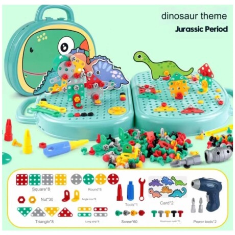 Juguete Didáctico Infantil Rompecabezas 3D Dinosaurio 001