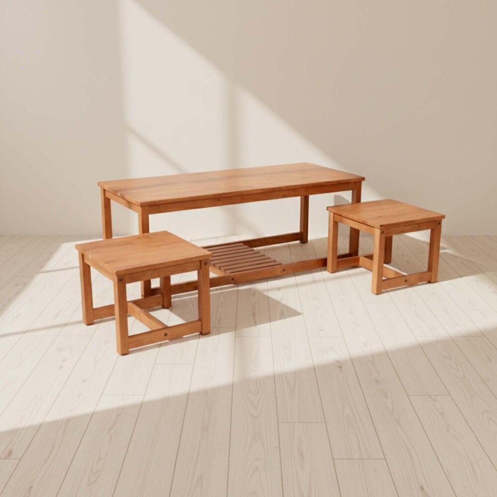 MESA RATONA CENTRAL MADERA MARRON MONTANA WALNUT