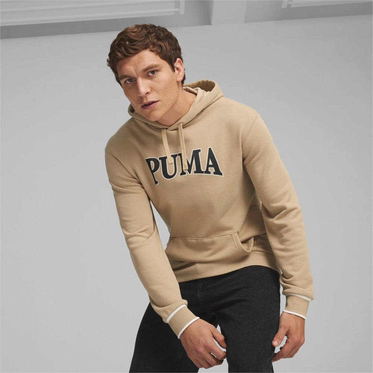 Abrigo Puma Squad Hoodie Tr de Hombre - Crema 
