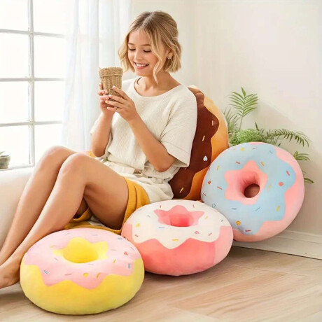 Peluche Almohadon dona donut Rosa