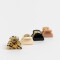 Broches Sets Set por 4 Set De Broches Leopardo - Combinacion Multicolor