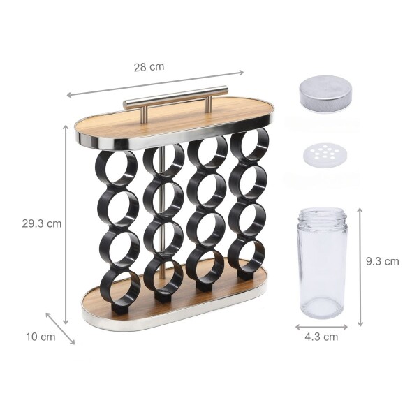 Especiero Para Condimentos Cocina 16 Frascos Organizador Acero Inoxidable Imback Especiero Para Condimentos Cocina 16 Frascos Organizador Acero Inoxidable Imback