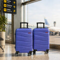 Valija Rigida Carry On Con Mango Telescopico Azul claro