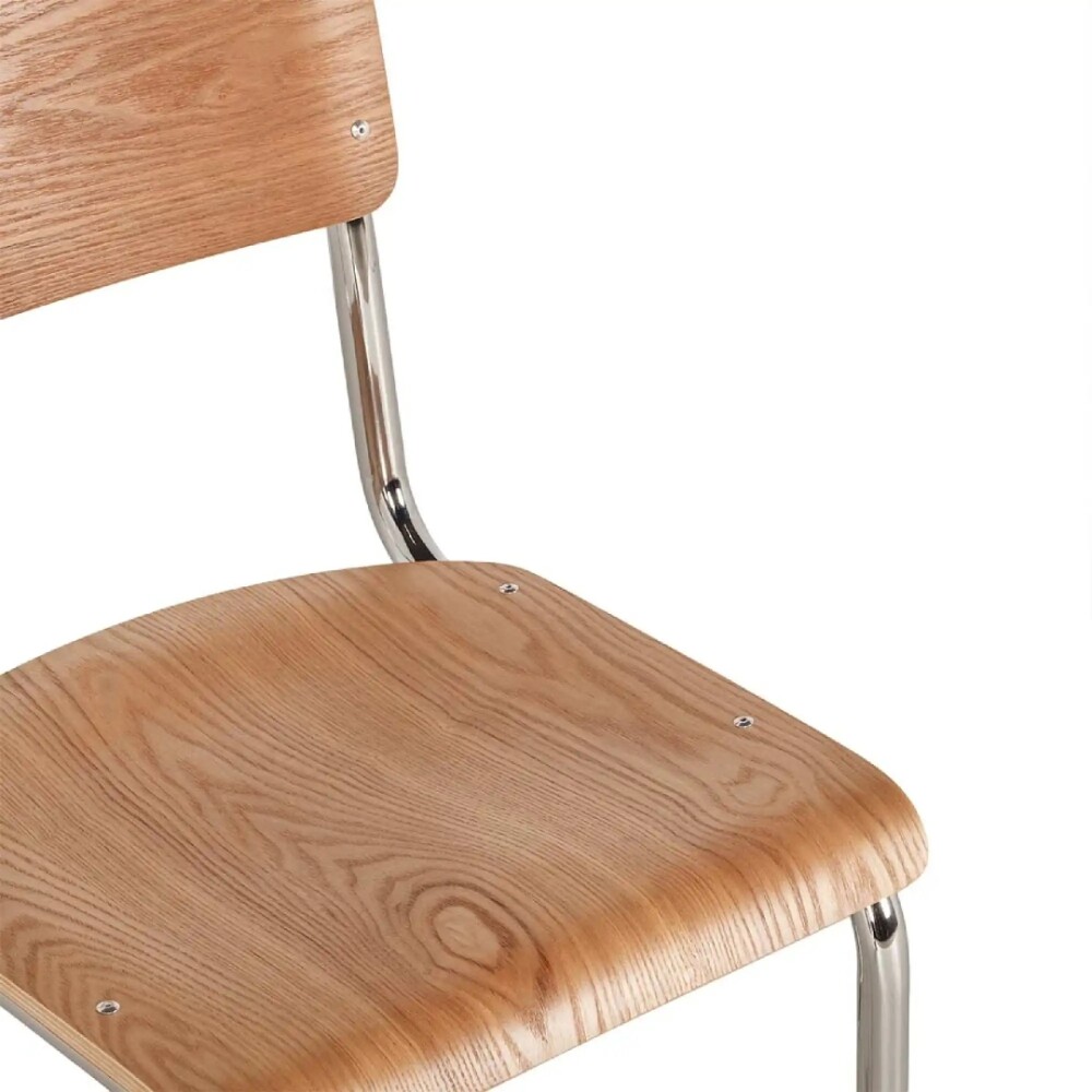 Silla de Comedor Metal Cromado - Impala Natural
