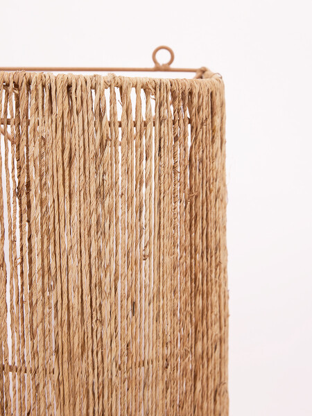 LAMPARA DE PARED YUTE NATURAL
