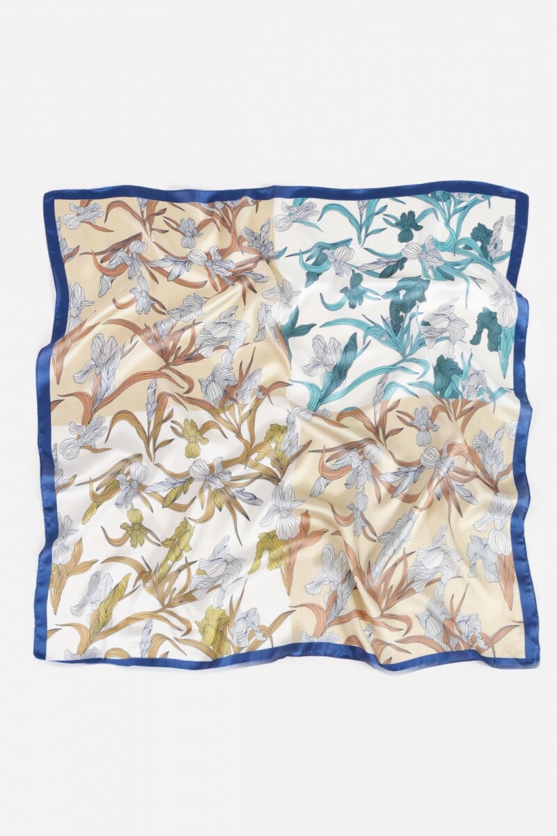 Pañuelo estampado multicolor