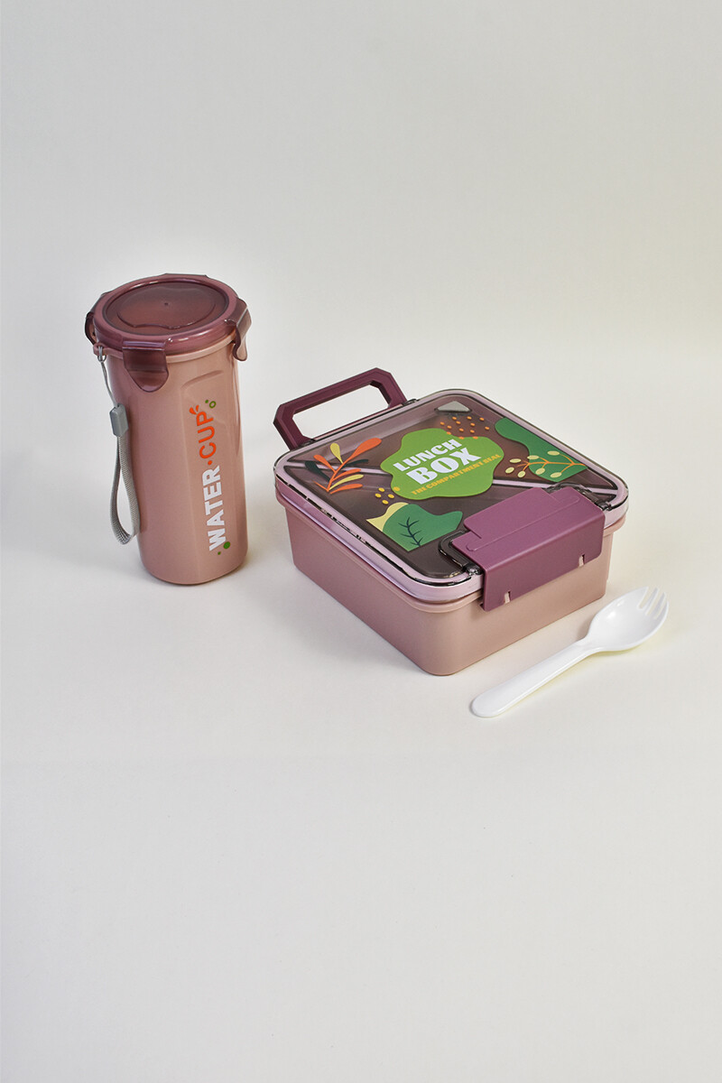 Vianda con Botella - Rosa Viejo 