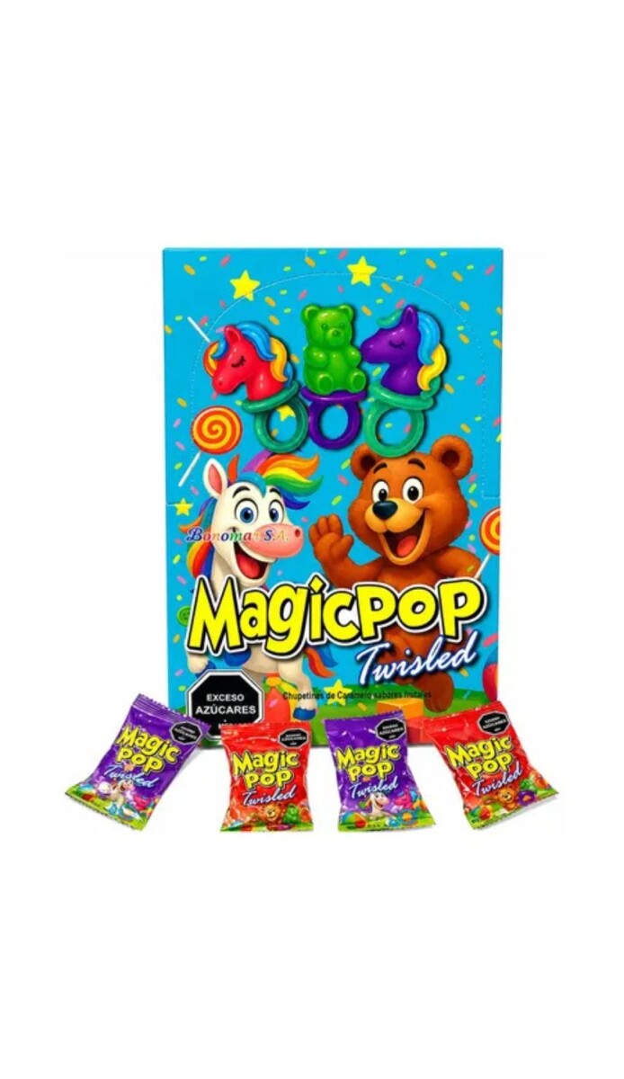 CHUPETIN ANILLO MAGICPOP TWISLED 30PCS X12.5GRS 