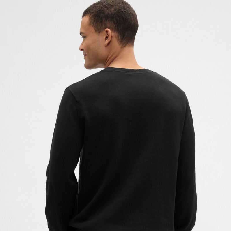 V-FA25 SOLID CORE CREW TRUE BLACK