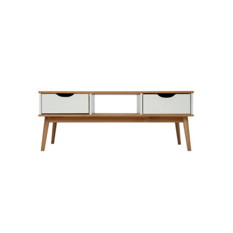 MESA DE CENTRO 2 CAJONES. LÍNEA NORDICA BLANCA MESA DE CENTRO 2 CAJONES. LÍNEA NORDICA BLANCA