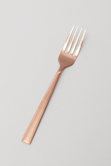 Tenedor De Postre Asher Set 4 Un. Rose Gold Color Unico