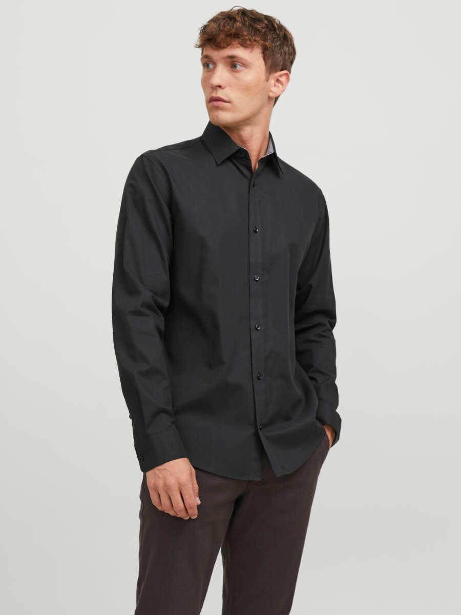 Camisa Belfast Cuello Italiano - Black 