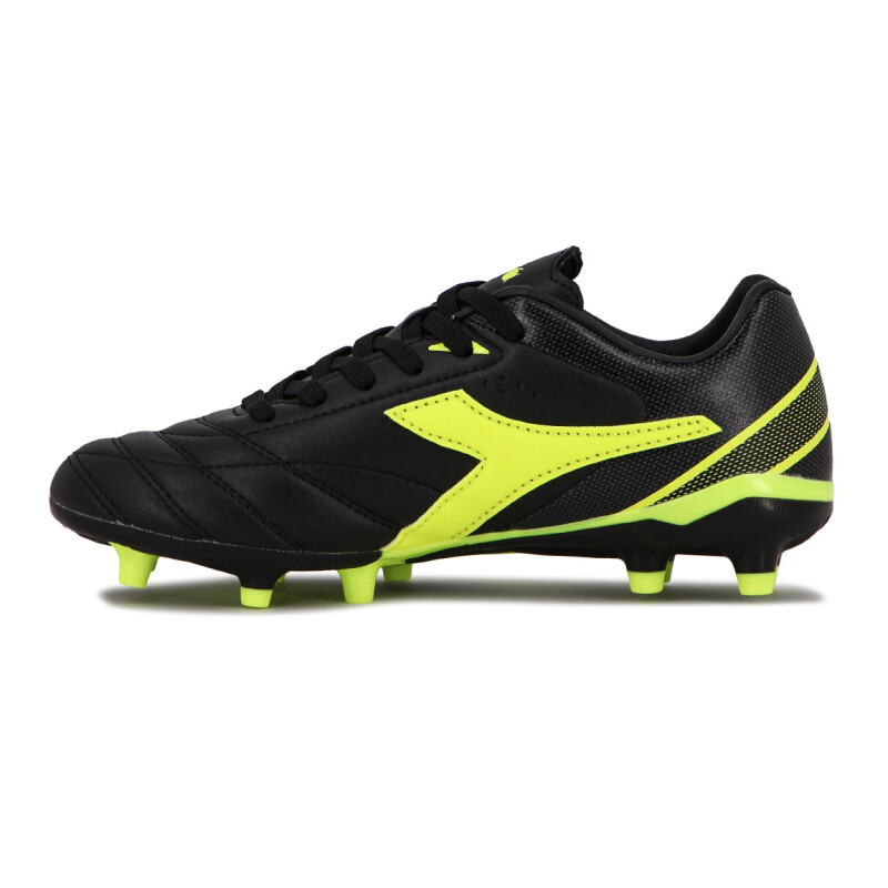 Diadora Futbol Tifosi MD Teen - Negro-Amarillo Fluor Negro-Amarillo Fluo