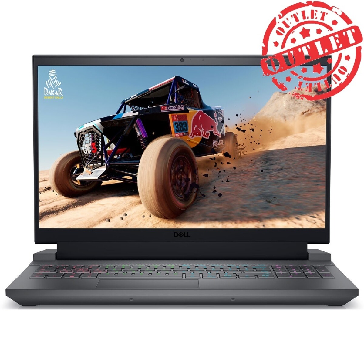 Notebook Gamer DELL Ryzen 7 5.1Ghz, 16GB, 512GB SSD, 15.6" FHD, RTX 4060 8GB (con detalles) 
