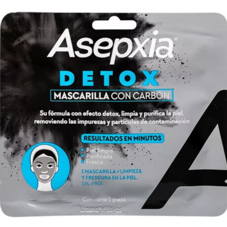 Asepxia Detox Mascarilla Con Carbón Asepxia Detox Mascarilla Con Carbón