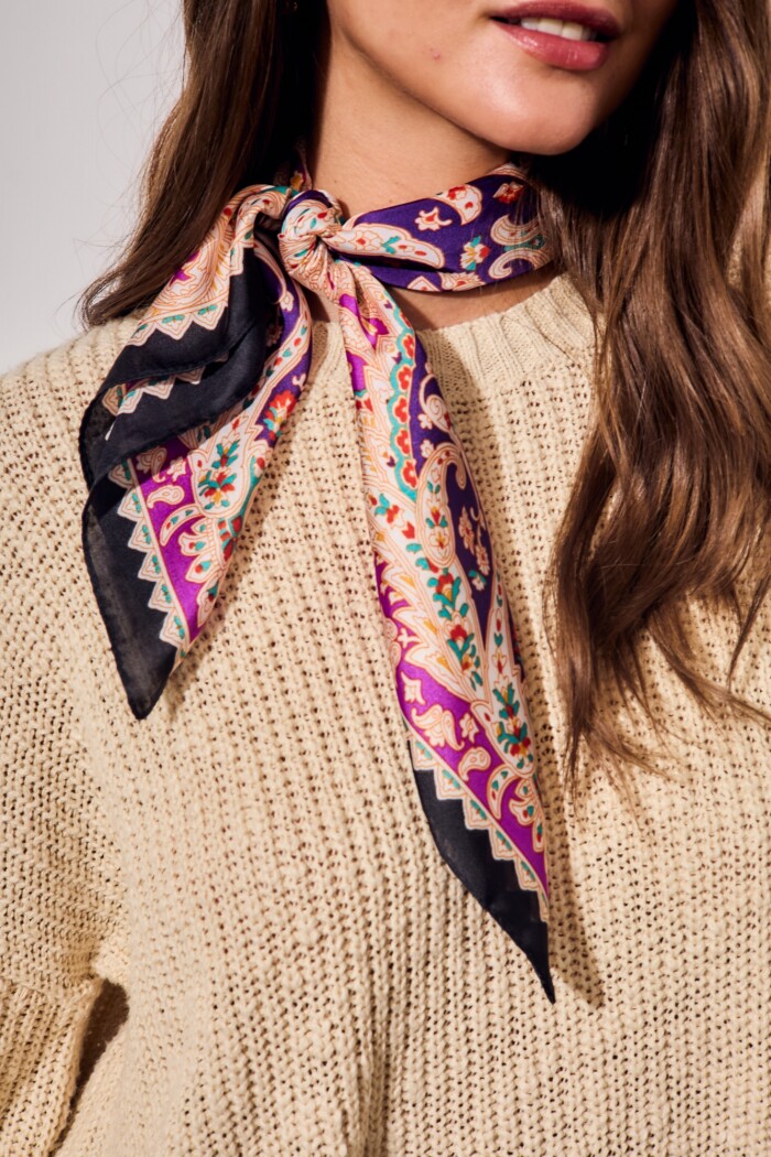 Bandana Floral Violeta