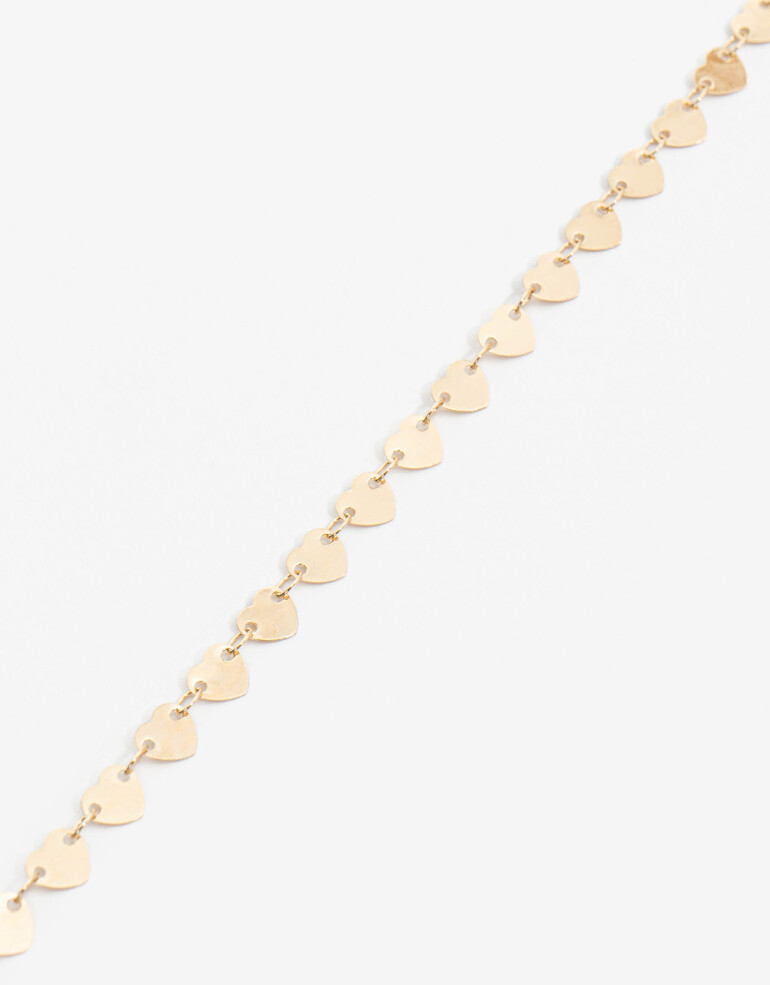 Chokers Metal Choker Corazones Metal - Dorado