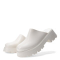 Zuecos de Mujer Miss Carol LIA con plataforma de goma Blanco Hueso