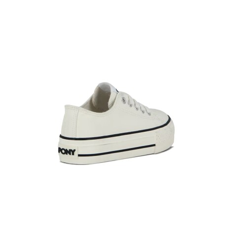 Championes Pony Plataforma Fifth Ave Blanco