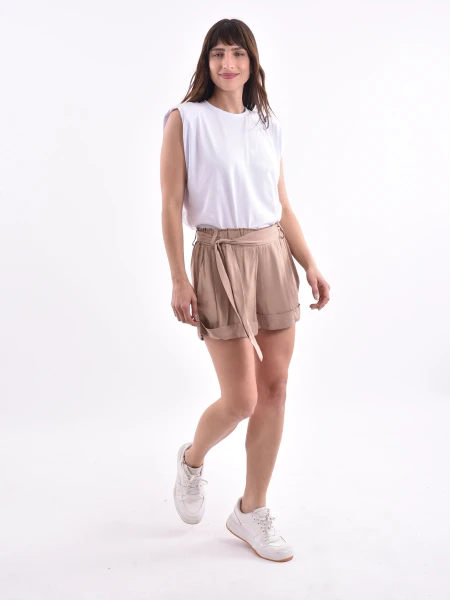 SHORT FLORENCE BEIGE OSCURO