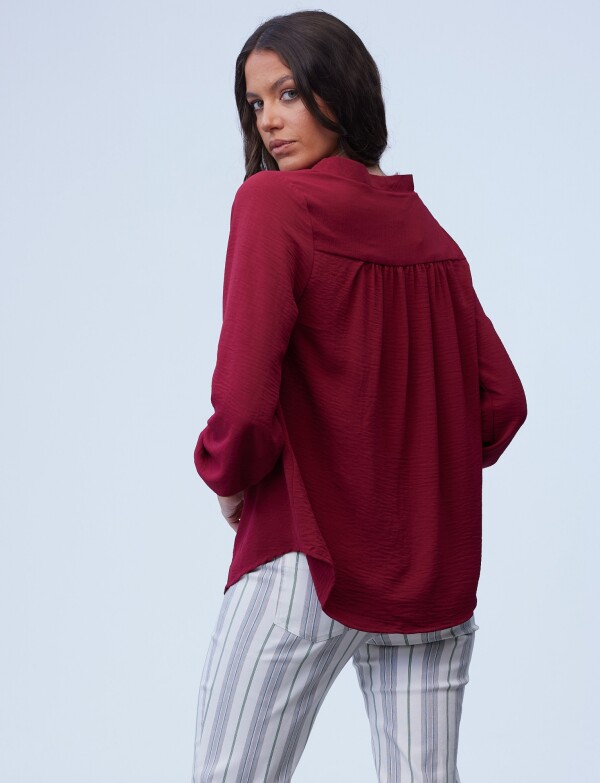 Blusa Frunces BORDEAUX