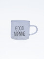 TAZA CAFÉ GOOD MORNING TRANSPARENTE