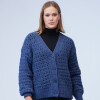 Cardigan Calado AZUL