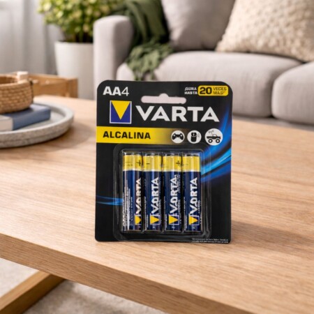 Pilas Alcalina AA Varta x4 Unidades Pilas Alcalina AA Varta x4 Unidades