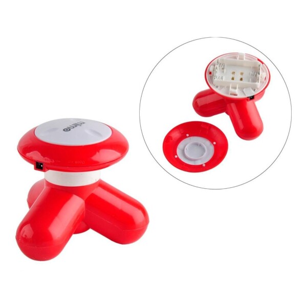 Masajeador Mini Eléctrico Portátil Usb O Pilas Mimo Color Variante Rojo