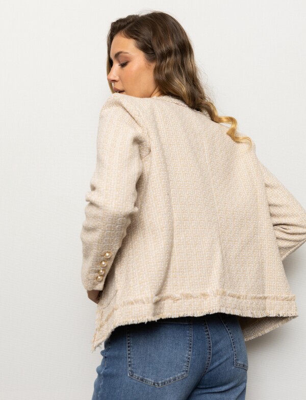Chaqueta Tweed BEIGE