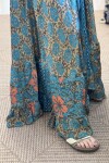 Vestido de seda Vida Tonos turquesa