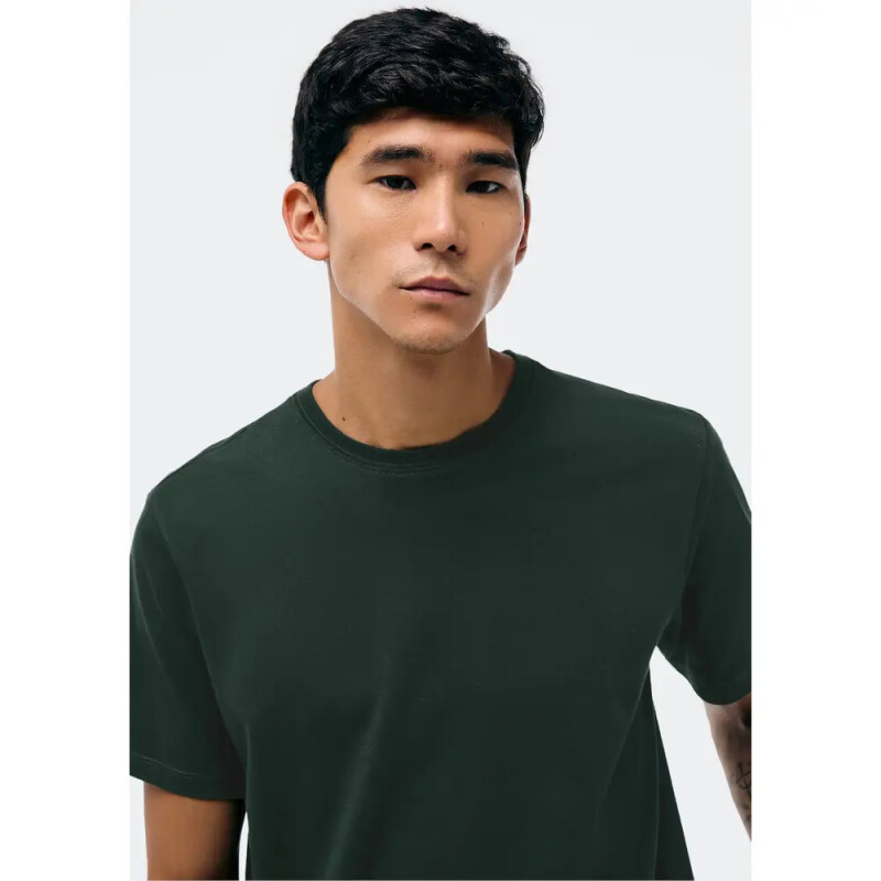 CAMISETA MM MASC VERDE ESCURO