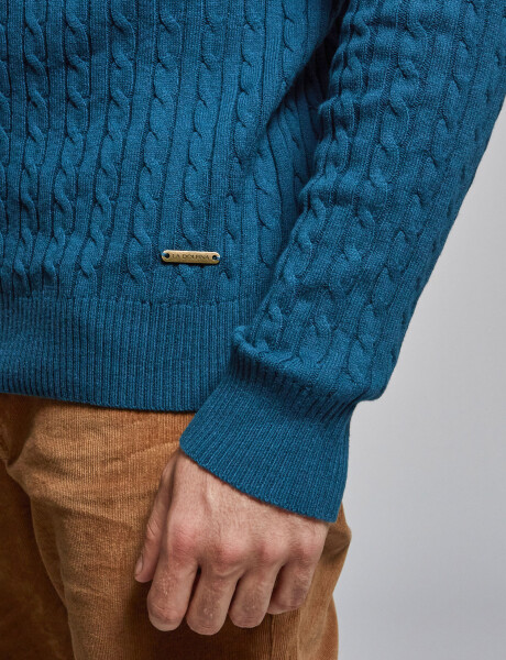 Sweater ochos petroleo