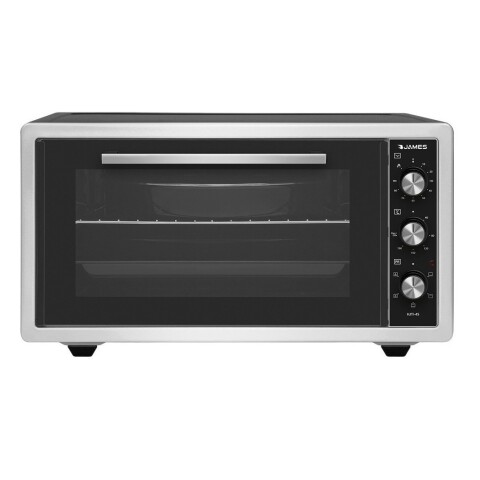 Horno Electrico James 1400 W Frente Inox 45 Lts Horno Electrico James 1400 W Frente Inox 45 Lts