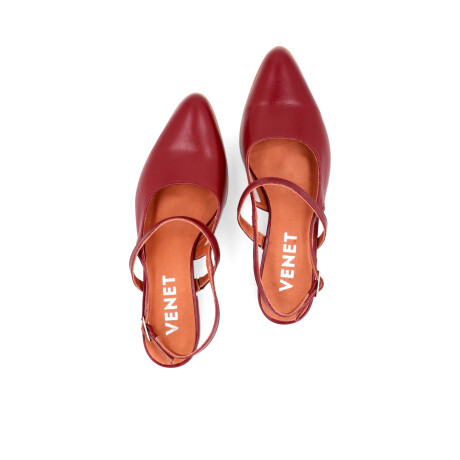 ZUECO VENET - CUERO FLORIPA ROJO