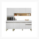 JUEGO DE COCINA MODULAR MOBILIARIO MDP LINE BLANCO