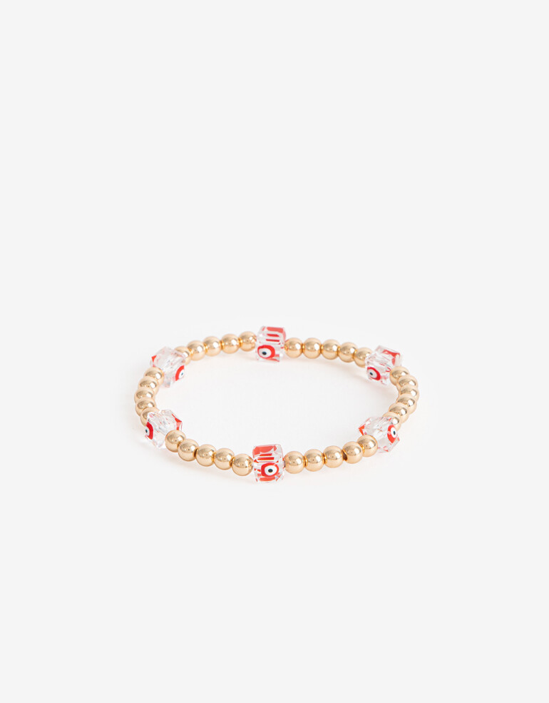 Pulseras Elásticas Lucky charm Pulseras Elásticas Lucky Charms - Rojo Medio