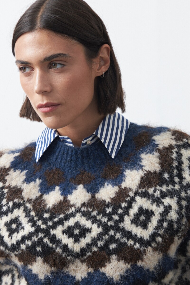 SWEATER SIRO Azul Oscuro