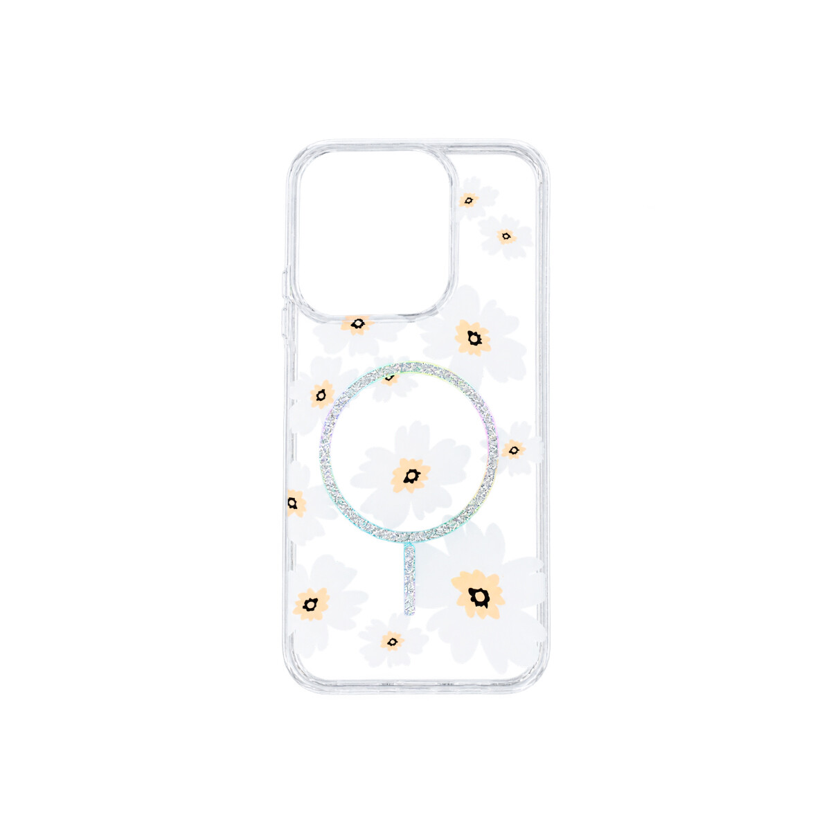 Protector para Xiaomi Redmi 15C diseño de flores color blanco 