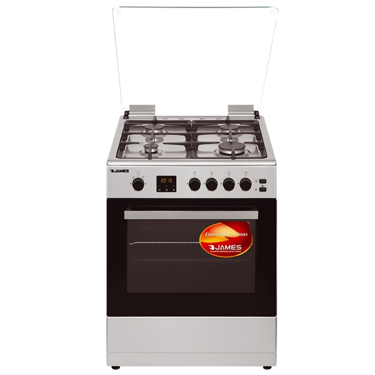 Cocina A Gas James C-26 A Tks Inoxidable - COCINA JAMES C26 GAS ACERO INOX 5124 AP 