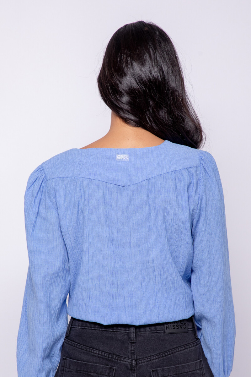 BLUSA CARDILLO Celeste Cielo