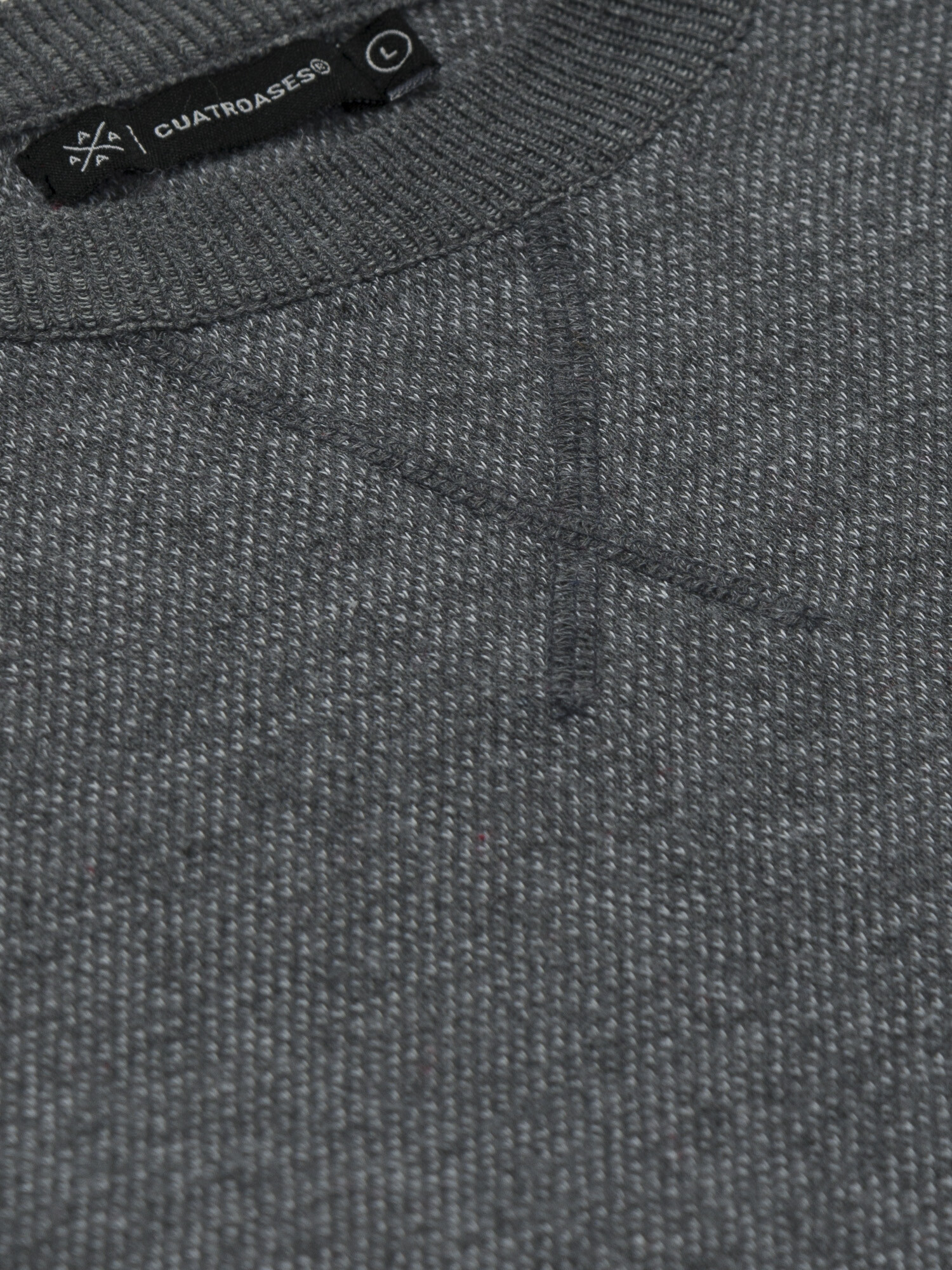 Sweater melange - gris de Hombre — Cuatroases